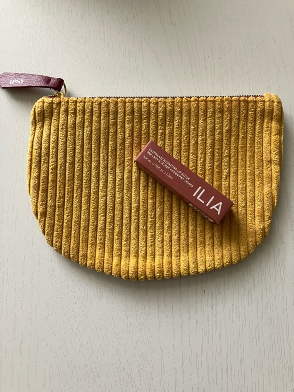 ILIA Overglaze Hydrating Lip Gloss (Enamel) + Ipsy Bag